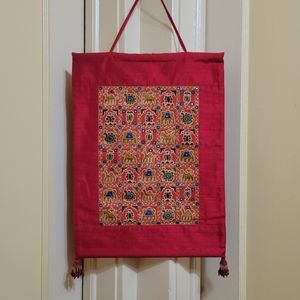 Shrujan Threads of Life Handmade Textile Embroidered Wall Hanging